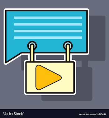Sticker media and social network concept with vector image
