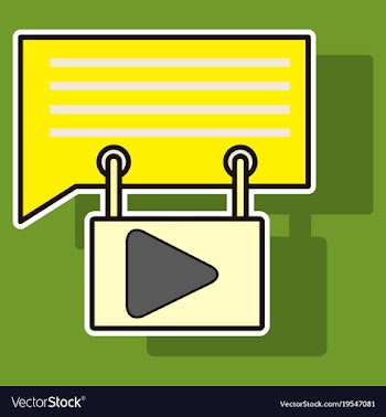 Sticker media and social network concept with vector image