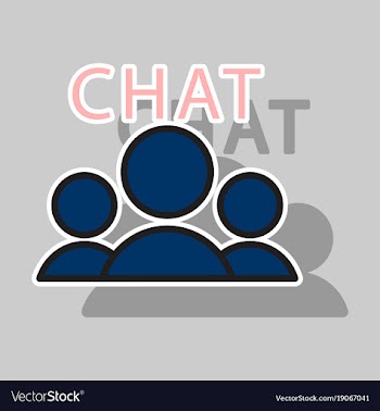 Sticker mobile phone chat interface design vector image