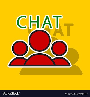 Sticker mobile phone chat interface design vector image