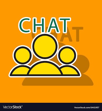 Sticker mobile phone chat interface design vector image