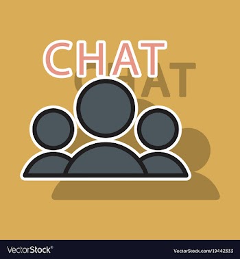 Sticker mobile phone chat interface design vector image