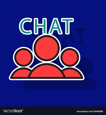 Sticker mobile phone chat interface design vector image