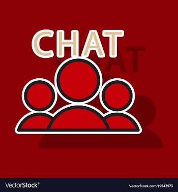 Sticker mobile phone chat interface design vector image