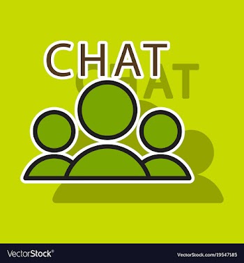 Sticker mobile phone chat interface design vector image
