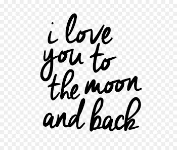 Sticker Moon Love Happiness - i love you to the moon and back 