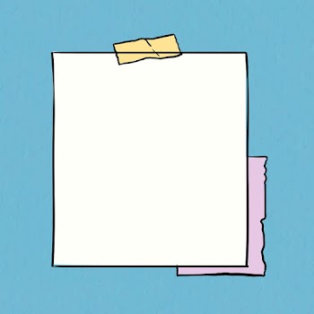 Sticker note psd on pastel blue background | Free stock illustration | High Resolution graphic