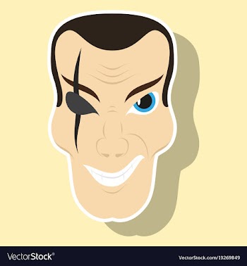 Sticker of cartoon superhero character design vector image