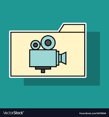 Sticker of folder full of entertainment and vector image