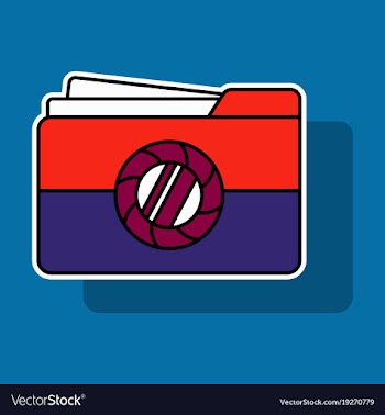 Sticker pictures folder icon vector image
