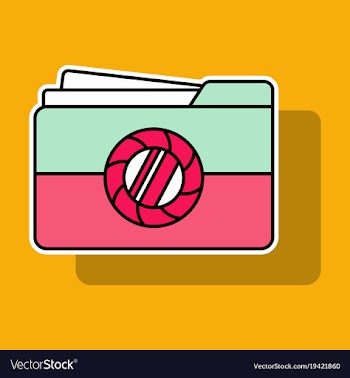 Sticker pictures folder icon vector image