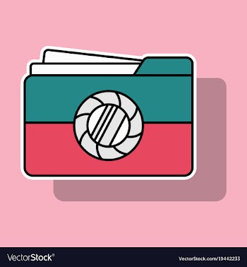 Sticker pictures folder icon vector image