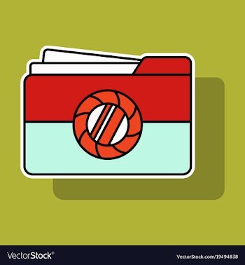 Sticker pictures folder icon vector image