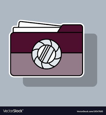 Sticker pictures folder icon vector image