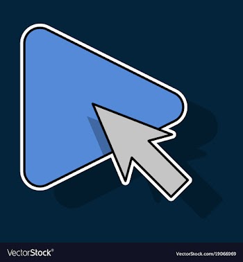 Sticker play button icon in trendy flat style vector image