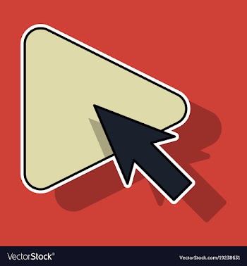 Sticker play button icon in trendy flat style vector image