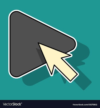 Sticker play button icon in trendy flat style vector image