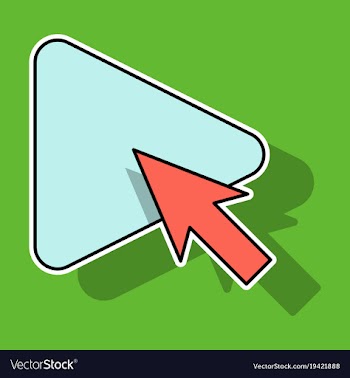 Sticker play button icon in trendy flat style vector image