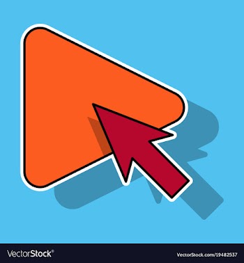 Sticker play button icon in trendy flat style vector image