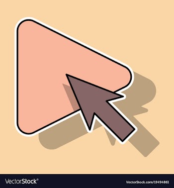 Sticker play button icon in trendy flat style vector image
