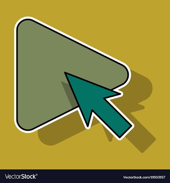 Sticker play button icon in trendy flat style vector image