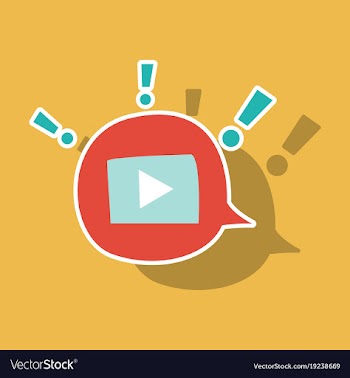 Sticker play logo icon buttonyoutube flat social vector image
