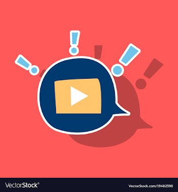 Sticker play logo icon buttonyoutube flat social vector image