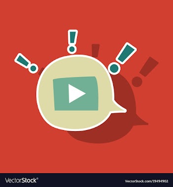 Sticker play logo icon buttonyoutube flat social vector image