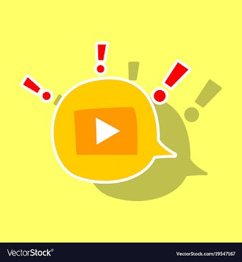 Sticker play logo icon buttonyoutube flat social vector image