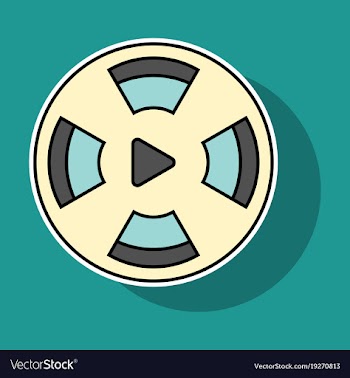 Sticker play sign flat style icon on background vector image