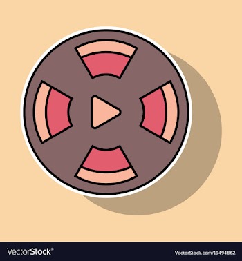 Sticker play sign flat style icon on background vector image