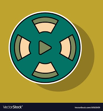 Sticker play sign flat style icon on background vector image