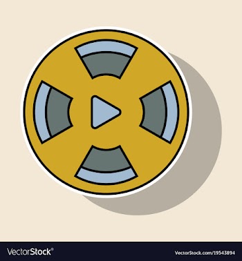 Sticker play sign flat style icon on background vector image