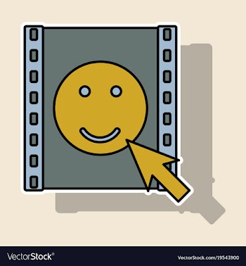 Sticker play sign flat style icon on background vector image