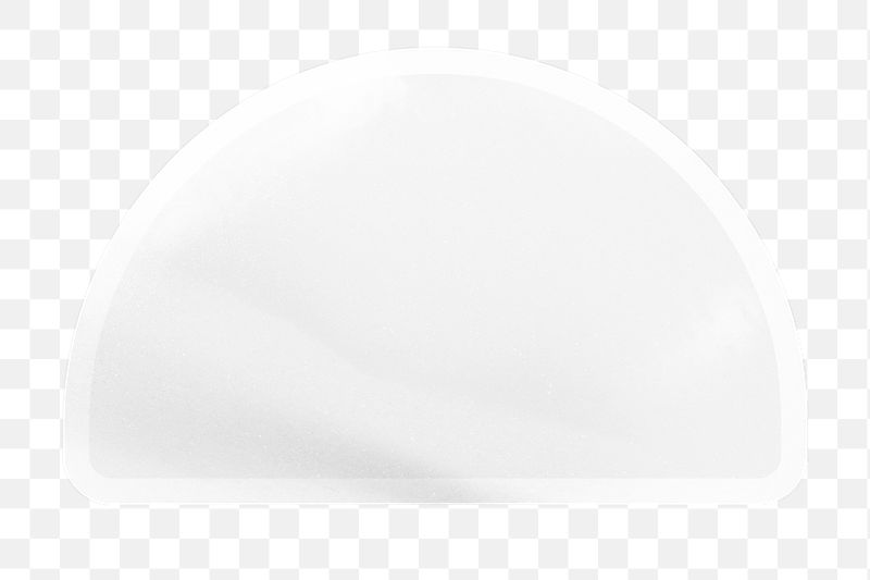Sticker png, blank semicircle shape, | Free PNG - rawpixel