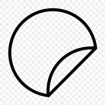 Sticker png web UI icon in simple style | Free stock illustration | High Resolution graphic