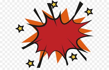 Sticker Promotion Explosion - Red explosion effect sticker 