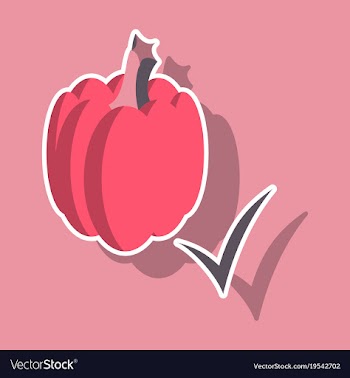 Sticker pumpkin autumn halloween or thanksgiving vector image