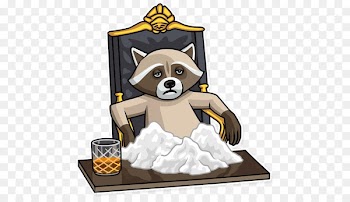 Sticker Raccoon Telegram VK Russia - raccoon 