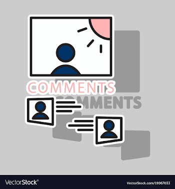 Sticker self photo concept comments on the photo vector image