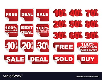 Sticker set vector image