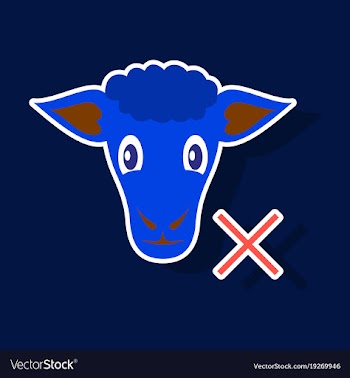 Sticker sheep to fall asleep vector image