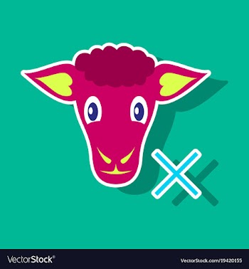 Sticker sheep to fall asleep vector image