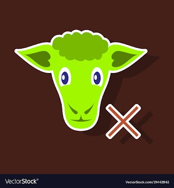 Sticker sheep to fall asleep vector image