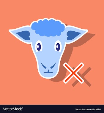Sticker sheep to fall asleep vector image
