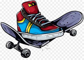 Sticker Skateboarding Wall decal - Broken skateboard 