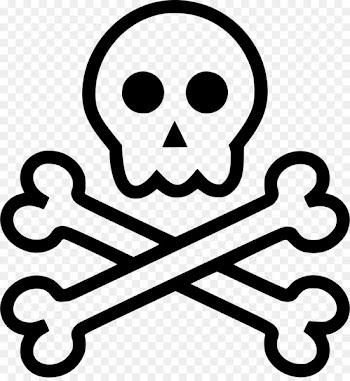Sticker, Skull And Crossbones, Decal, Line Art, Line PNG
