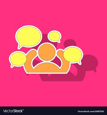 Sticker social network icon people network icon vector image