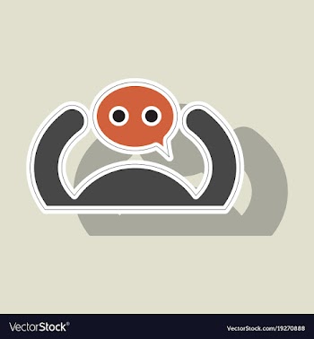 Sticker social network icon people network icon vector image