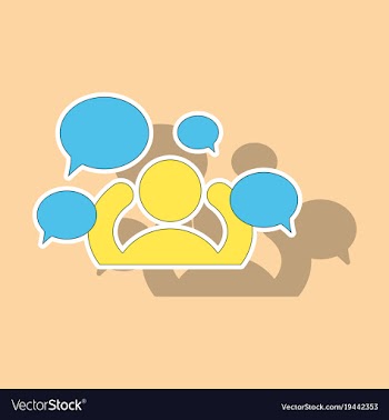Sticker social network icon people network icon vector image